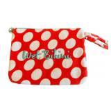 DR - Henri Bendel Wet Bikini Pouch Red Polka Dot Terry