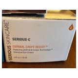 DR - Lot of Serious Skincare and Isomers Skincare Products with Cosmetic Bag