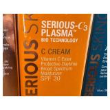 DR - Lot of Serious Skincare and Isomers Skincare Products with Cosmetic Bag