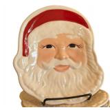 DR - Set of 10 Longaberger Santa Face Plates