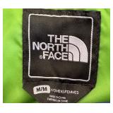 DR - The North Face Womens Medium Hooded Jacket Green and White