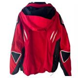 O - Kjus Red and Black Ski Jacket Size 54 with Hood