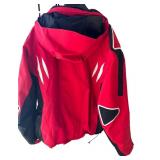 O - Kjus Red and Black Ski Jacket Size 54 with Hood