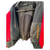 O - Kjus Red and Black Ski Jacket Size 54 with Hood