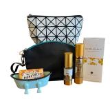 DR - Self-Care Gift Set with Jade Roller, Gua Sha, Lotions, Soap, and Cosmetic Bags