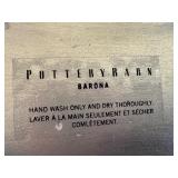 Pottery Barn Barona Serveware Set with Tray, Bowls, Spoons, and Grape Leaf Dish