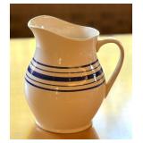 K - Ralph Lauren Farmstead Ticking Ironstone Pitcher