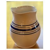 K - Ralph Lauren Farmstead Ticking Ironstone Pitcher