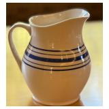 K - Ralph Lauren Farmstead Ticking Ironstone Pitcher