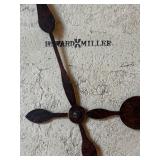 LR - Vercelli Howard Miller Iron Grandfather Clock with Pendulum