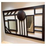 LL - Large Modern Wall Decor with Mirror Accents