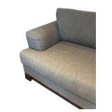 LR - Schnadig Oversized Upholstered Chair with Wood Base