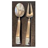 K - Set of 7 Yamazaki Stainless Steel Serving Pieces