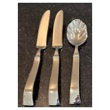 K - Set of 7 Yamazaki Stainless Steel Serving Pieces