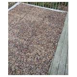 LR - Large Multicolor Leather Shag Area Rug