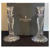 LL - Pair of Waterford Crystal Sea Jewel Candlesticks
