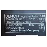 LL - Denon AVR-1610 AV Surround Receiver 120V 4.3A Home Theater Component
