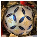 LL - Waterford Holiday Heirlooms Set of 4 Glass Christmas Ornaments