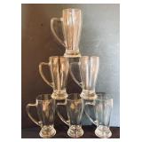 LL - Set of 6 Fidenza Glass Beer Mugs