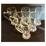 LL - Set of 6 Fidenza Glass Beer Mugs