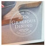 LL - Gibson Elite 4-Piece Porcelain Tidbit Bowl Set with Wood Paddle