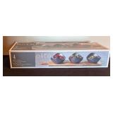 LL - Gibson Elite 4-Piece Porcelain Tidbit Bowl Set with Wood Paddle