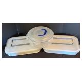 LL - Set of 3 Food Storage Containers by Iris Schwartz and Lock & Lock
