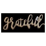 LL - Set of 3 Inspirational Script Wall Decor Signs Blessed ,Grateful and Thankful
