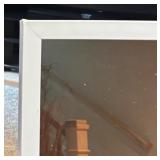 LL - White Framed Mirror