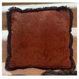 LL - Set of 7 Accent Throw Pillows with Fringe