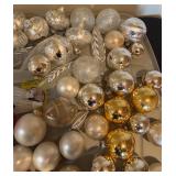 LL - Large Collection of Festive Christmas Ornaments Assorted Colors and Sizes