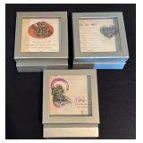 LL - Set of 3 Inspirational Brooches in Display Boxes