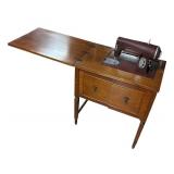 LL - Vintage Kenmore Sewing Machine with Sewing Table