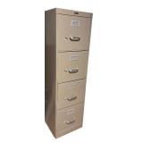 LL - Anderson Hickey 4-Drawer Metal File Cabinet on Casters