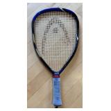 LR - Set of 4 Racquetball Rackets by Head, Magnum, Omega, and Leach with HEAD Case