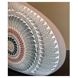 LR - J Barney Signed Artisan Vase with Geometric Design