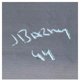 LR - J Barney Signed Artisan Vase with Geometric Design