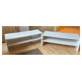 DR - Set of 2 White Organizational Shelves