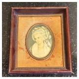 LR - Pair of Vintage Framed Portrait Prints