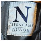 LR - Debenhams Nuage Black Leather Jacket Size 12