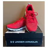 LR - Under Armour Charged Assert Red Shoes Size 9