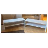 DR - Set of 2 White Organizational Shelves