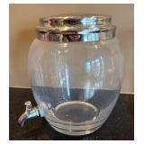 LR - Set of 2 Glass Beverage Dispensers with Spouts