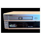 LR - Go Video Sonic Blue DVD VHS Dual Deck Player Model: DVR4175