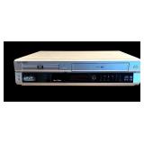LR - Go Video Sonic Blue DVD VHS Dual Deck Player Model: DVR4175