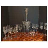 LL - Assorted Crystal and Glass Stemware Collection