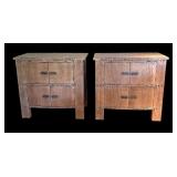 U - Pair of Legacy Side Table Cabinets