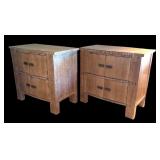 U - Pair of Legacy Side Table Cabinets