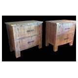 U - Pair of Legacy Side Table Cabinets