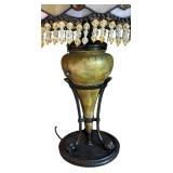 U - Pair of Tiffany Style Stained Glass Table Lamps